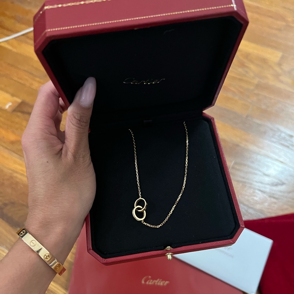 Cartier diamond love necklace